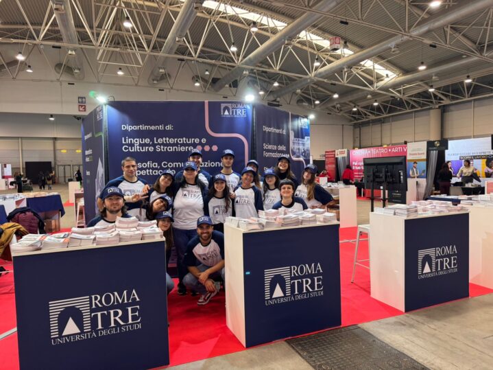 stand di Roma Tre in fiera
